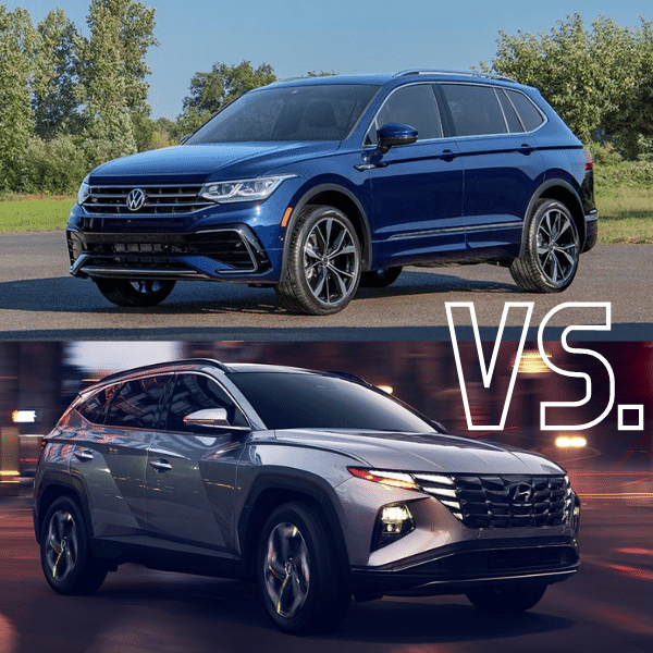 2022 Volkswagen Tiguan / 2022 Hyundai Tucson Comparison at Thelen VW in Bay City, MI